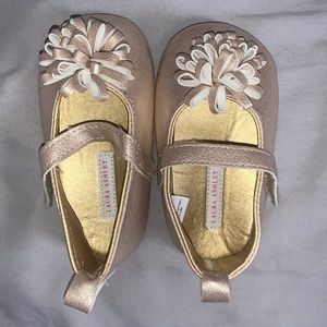 Baby girl rose gold shoes